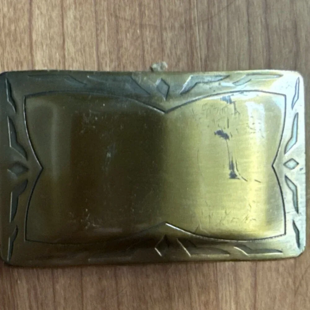 Southwest Clothiers, Inc. Leather Raw Grain Saddle Leather Belt SZ 36 Hand Laced